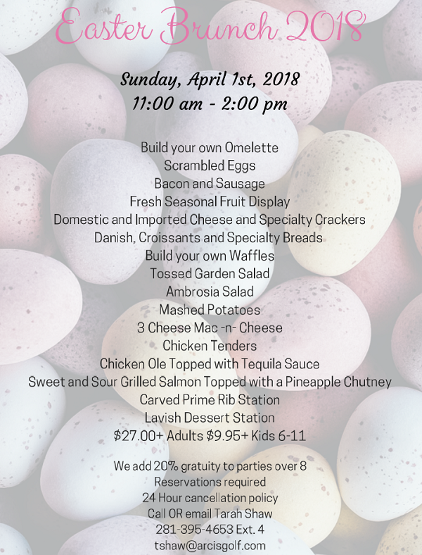Easter Brunch The Golf Club at Cinco Ranch 20180401